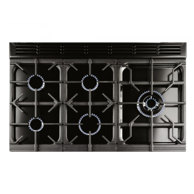 Rangemaster 111960 (KCH100NGFCR/C) KITCHENER 100cm Gas Range Cooker, Cream, Chrome Trim