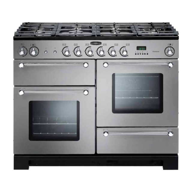 Rangemaster KCH110NGFSS/C (116710) KITCHENER 110cm Gas Range Cooker, S Steel/Chrome