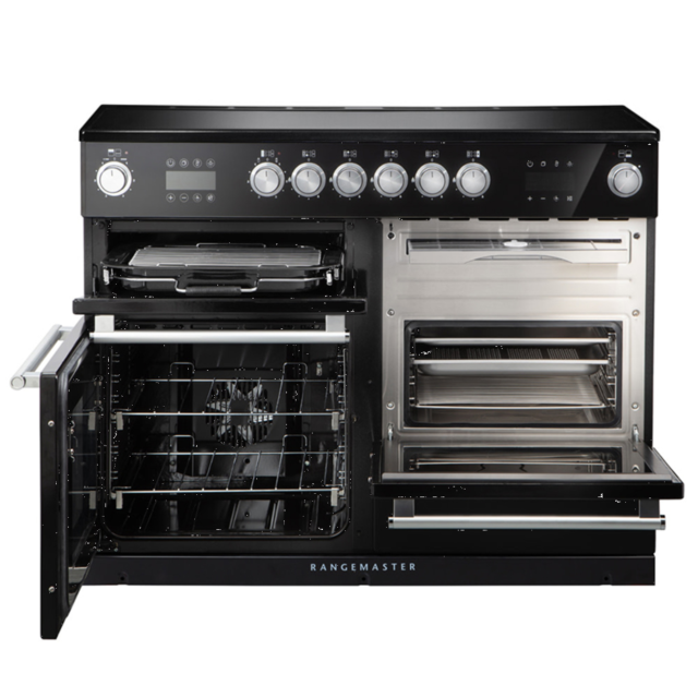 Rangemaster NEX110SOEIBL/C Nexus Steam 110cm Induction Cooker, Black