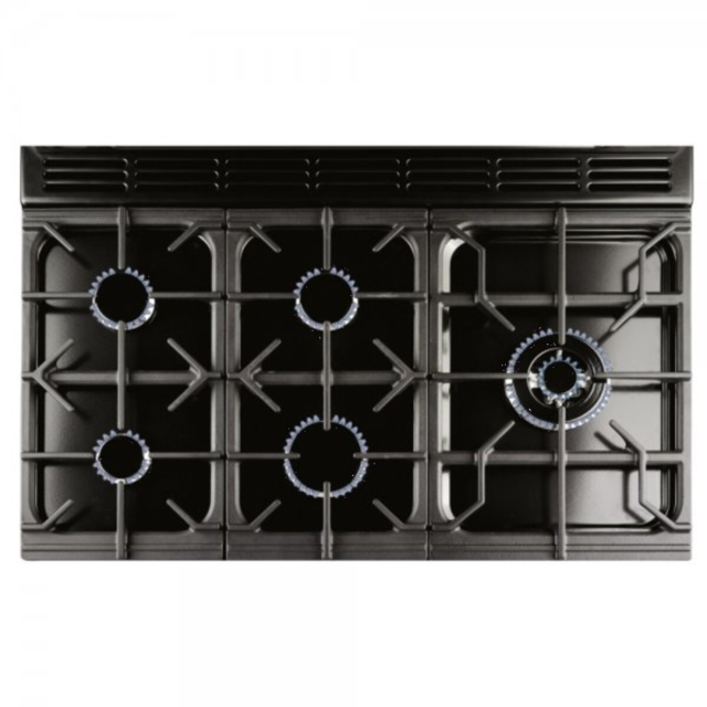 Rangemaster 97570 (PDL100DFFCR/C) PROFESSIONAL DELUXE 100cm Dual Fuel Cooker, Cream/C