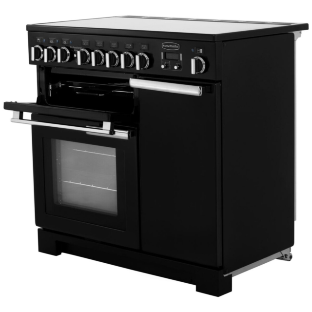 Rangemaster PDL90EICB/C PROFESSIONAL DELUXE 90cm Induction Cooker, Charcoal Bk