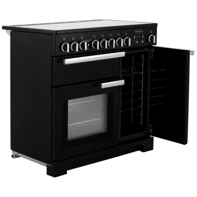 Rangemaster PDL90EICB/C PROFESSIONAL DELUXE 90cm Induction Cooker, Charcoal Bk
