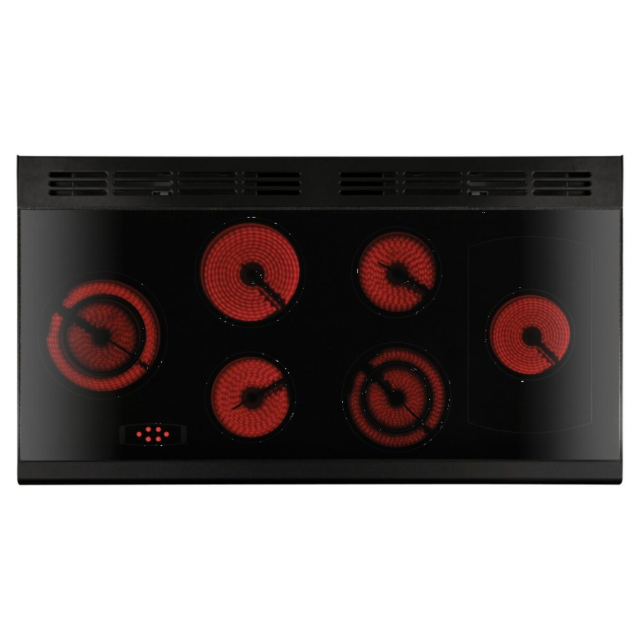 Rangemaster PROP110ECCY/C PROFESSIONAL PLUS 110cm Ceramic Range Cooker, Cranberry