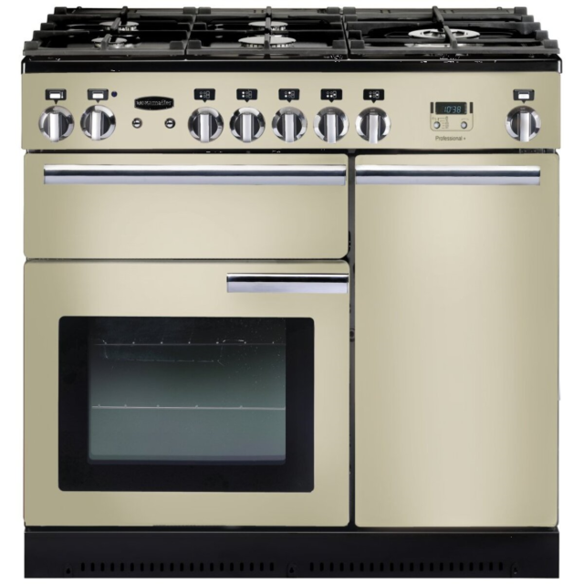 Rangemaster PROP90DFFCR/C PROFESSIONAL PLUS 90cm Dual Range Cooker, Cream