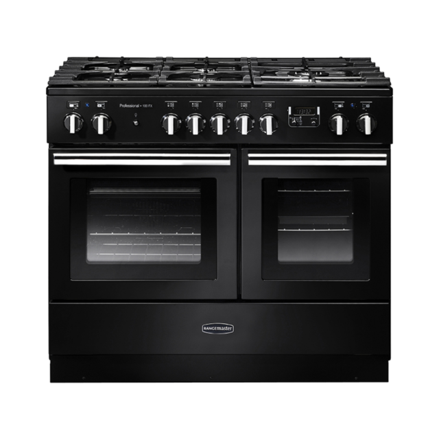 Rangemaster PROPL100FXDFFGB/C 100cm Professional+ FX DF Range Cooker, Black