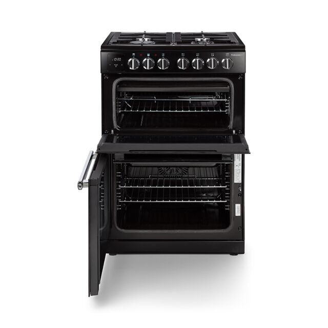Rangemaster PROPL60DFFBL/C Professional+ 60cm Dual Fuel Freestanding Cooker, Black