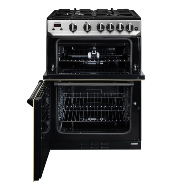 Rangemaster PROPL60NGFSS Professional+ 60cm Gas Freestanding Cooker, SS
