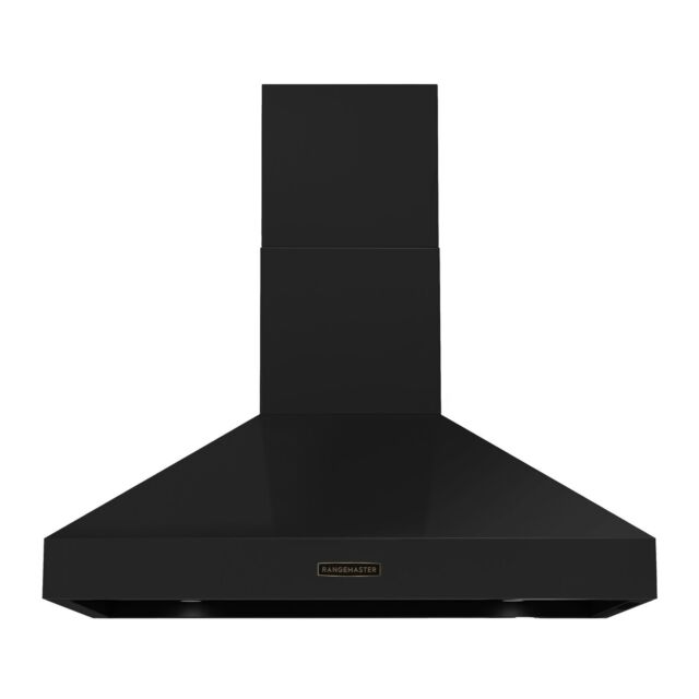 Rangemaster RDLXHD100PGBL/AB1 Rangemaster Deluxe Hood 100cm Gloss Black /Antique Brass