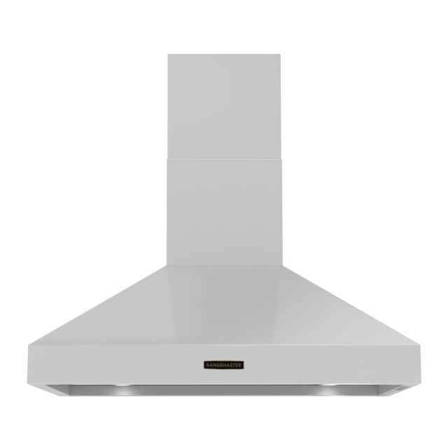 Rangemaster RDLXHD100PWHT/AB1 Rangemaster Deluxe Hood 100cm White / Antique Brass