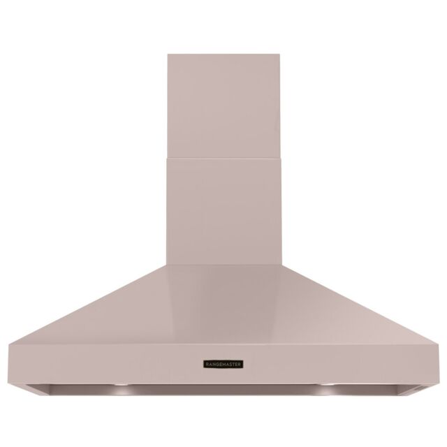 Rangemaster RDLXHD110PPPK/AB1 Deluxe Hood 110cm Pale Pink / Antique Brass