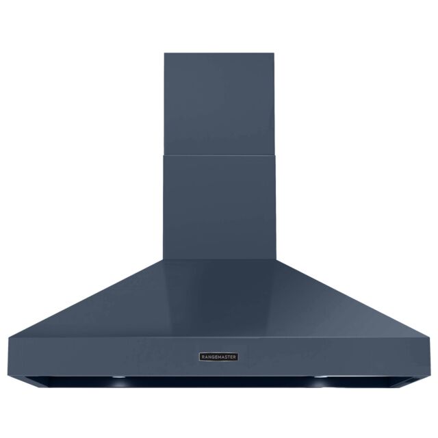 Rangemaster RDLXHD110PSTB/CM1 Deluxe Hood 110cm Stone Blue / Chrome