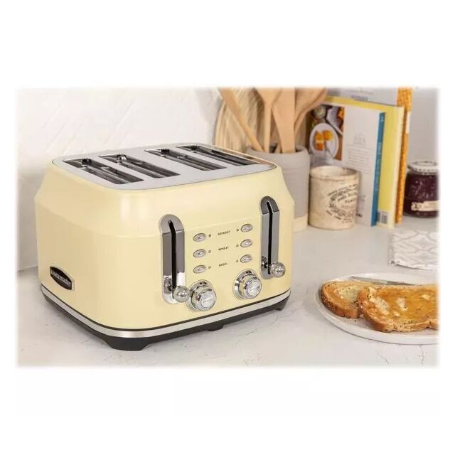 Rangemaster RMCL4S201CM 4 Slice Toaster - Matte Cream