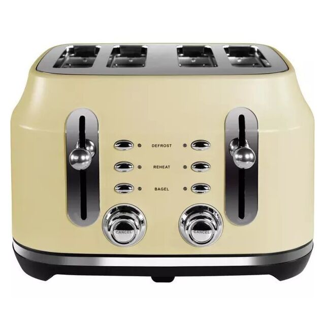 Rangemaster RMCL4S201CM 4 Slice Toaster - Matte Cream