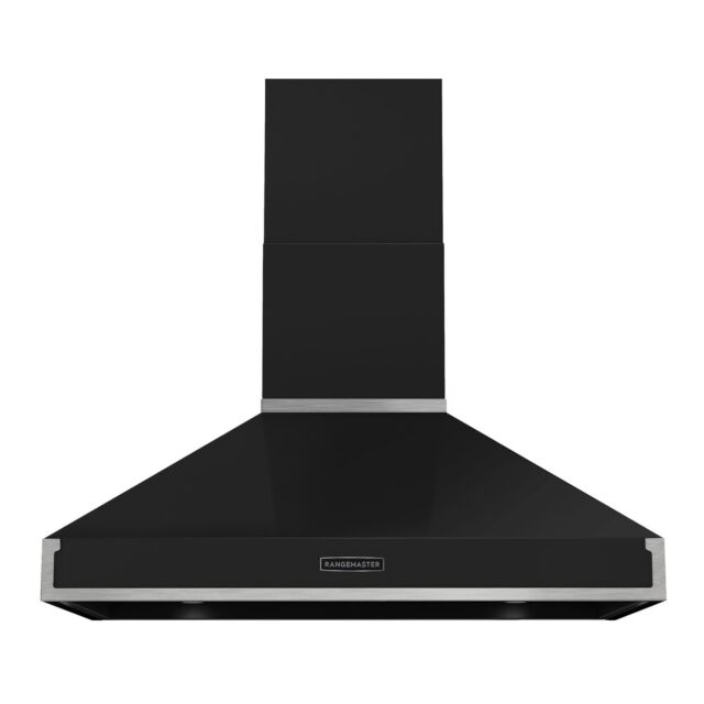 Rangemaster RPREHD100PGBL/CM1 Prestige Hood 100cm Gloss Black / Chrome