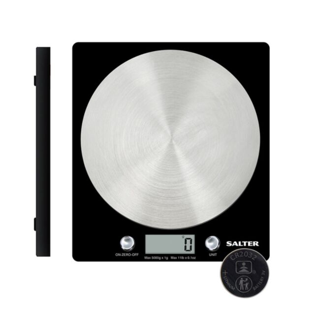 SALTER 1036BKSSDREU16 Electronic Kitchen Scales - Black