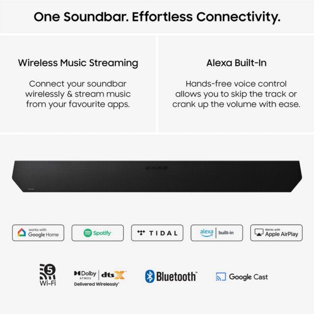 Samsung HW-Q800H/XU 5.1.2ch Q-Series Soundbar with Subwoofer - Black