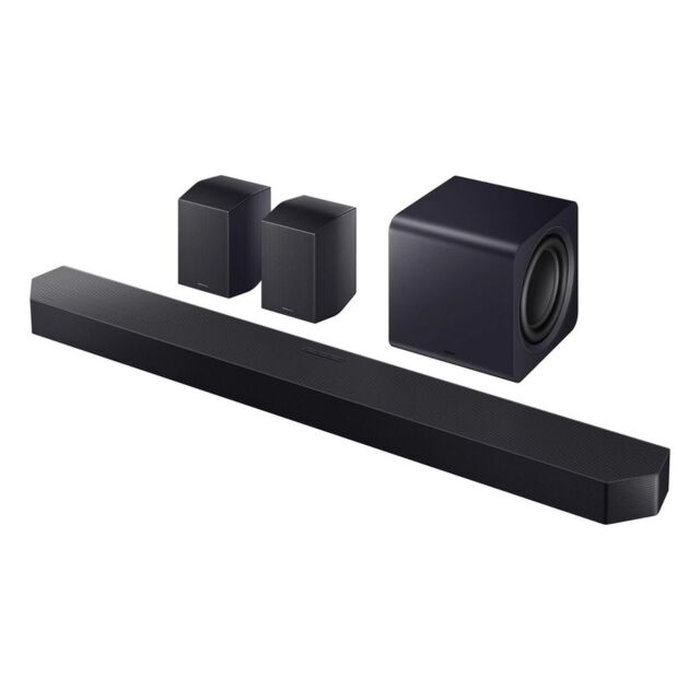 Samsung HW-Q990H/XU 11.1.4ch Q-Series Soundbar with Subwoofer & Rear Speaker - Titan Black