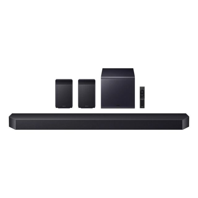 Samsung HW-Q990H/XU 11.1.4ch Q-Series Soundbar with Subwoofer & Rear Speaker - Titan Black