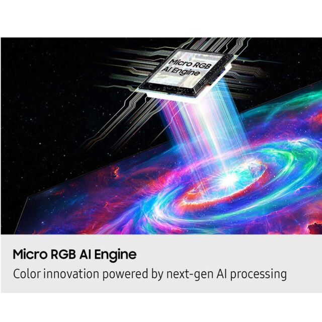 Samsung MRE115MR95FXXU Micro RGB 4K Smart Glare Free AI Smart TV - BRGB Carbon Silver