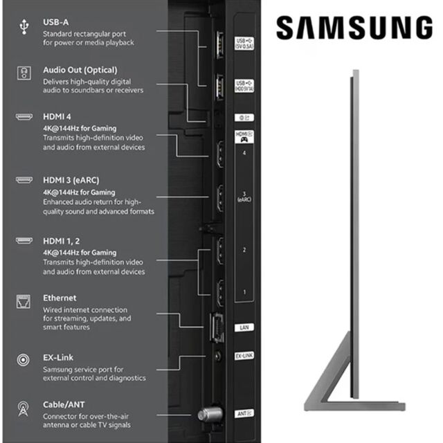 Samsung MRE115MR95FXXU Micro RGB 4K Smart Glare Free AI Smart TV - BRGB Carbon Silver