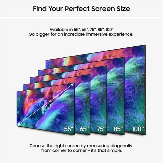 Samsung MRE75R85HAUXXU 75inch 4K Micro RGB Vision AI Smart TV