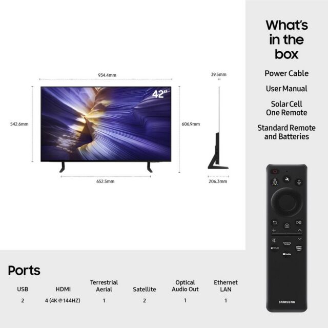 Samsung QE42S93FAEXXU 42inch 4K OLED Smart TV