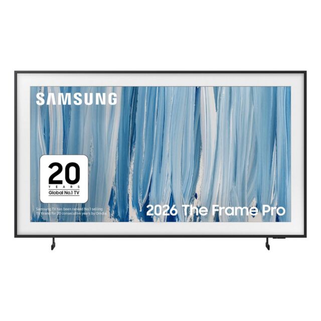 Samsung QE75LS03HWUXXU 75inch 4K The Frame Pro Neo QLED 4K Vision AI Smart TV Art Mode + Wall Mount TV
