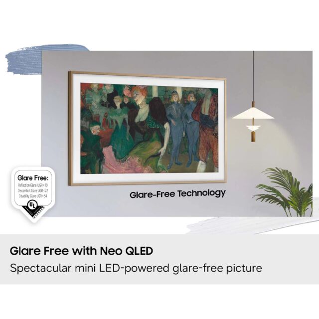 Samsung QE85LS03HWUXXU 85inch 4K The Frame Pro Neo QLED 4K Vision AI Smart TV Art Mode + Wall Mount TV