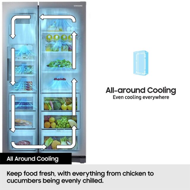 Samsung RS57DG410EB4EU Smart American-Style Fridge Freezer - Black