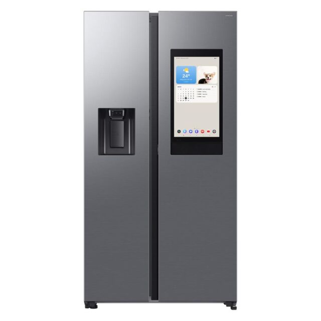 Samsung RS90F66BETEU - Fridge Freezer 91.2cm Silver