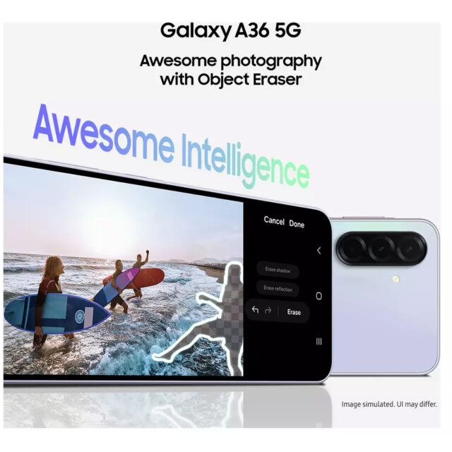 Samsung SM-A366BLVGEUB A36 5G A366B/DS Awesome Lavender 8/256GB