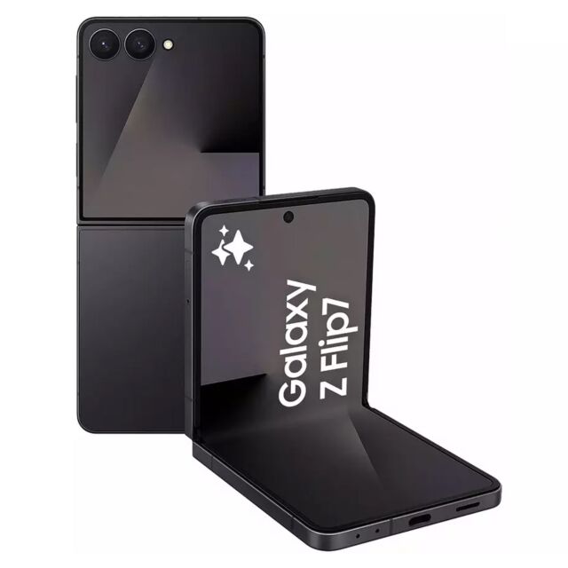 Samsung SM-F766BZKGEEB Z Flip 7 5G F766b Jet Black 12/256GB Enterprise Edition