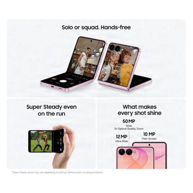 Samsung SM-F776BLIHEUE Z Flip8 F776B 5G Dual Sim 12GB Ram 512GB - Pink