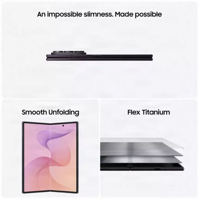 Samsung SM-F976BZKBEUE Z Fold8 Ultra F976B 5G 12GB Ram 256GB - Graphite