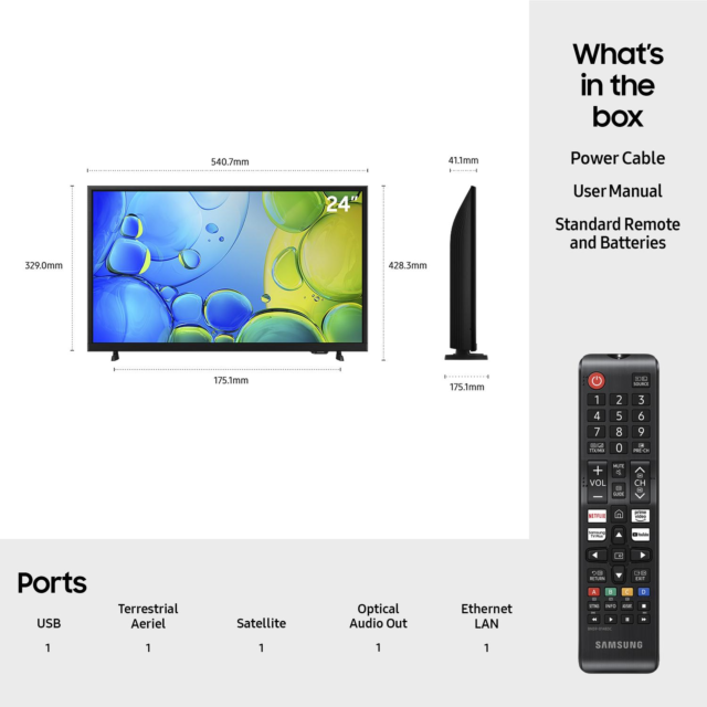 Samsung UE24F6000FKXXU 24inch Full HD Smart TV