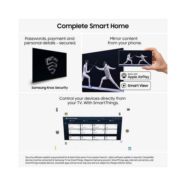 Samsung UE75U8020HKXXU 75inch 4K Crystal UHD Vision AI Smart TV