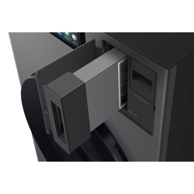 Samsung WD18DB8995BZT1 Series 9 Bespoke Ai All-In-One Washer Dryer, Large Capacity 18Kg/11Kg, Dark Silver
