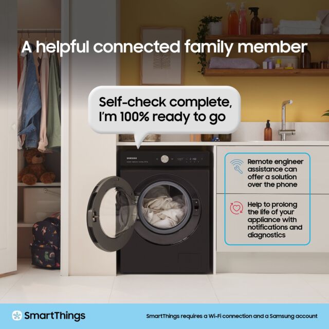 Samsung WW90CGC04DAEEU 9kg 1400 Spin Washing Machine - White