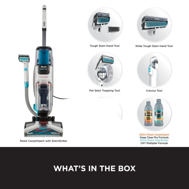 Shark EX200UK CarpetXpert Deep Carpet Cleaner with Built-In StainStriker - Rotator White