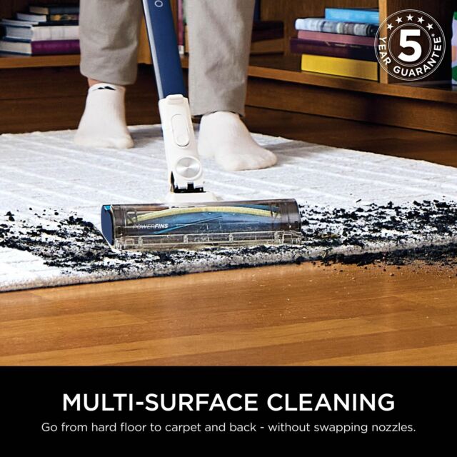 Shark IZ380UK PowerPro Cordless Stick Vacuum Cleaner - 50 Minutes Run Time - Navy Metallic
