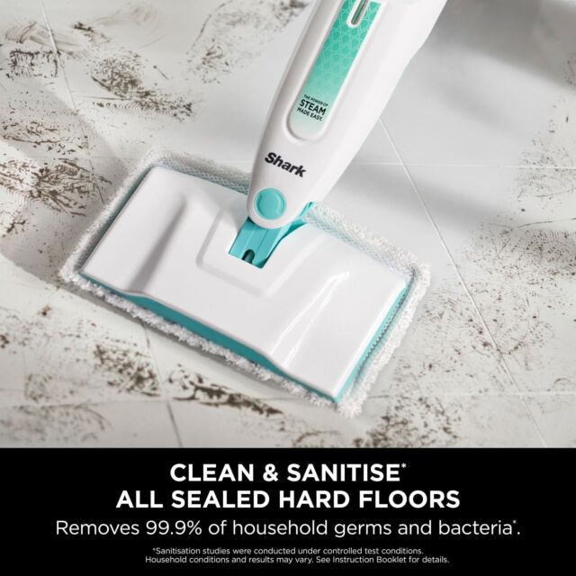 Shark S1000UK Steam Mop - White/Mint Green