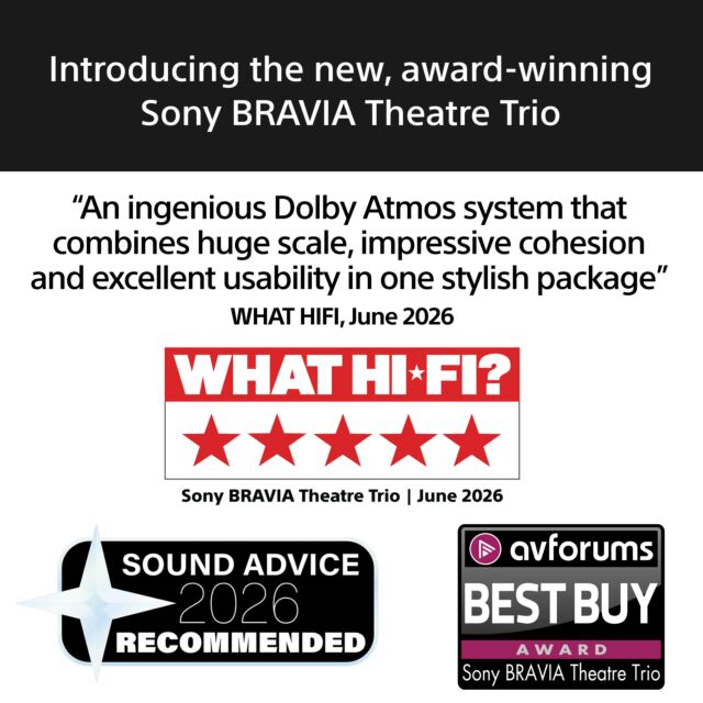 Sony HTA8KIT.CEK BRAVIA 5.1ch - 7.1chBRAVIA Theatre Trio Surround Sound by Dolby Atmos? - Black