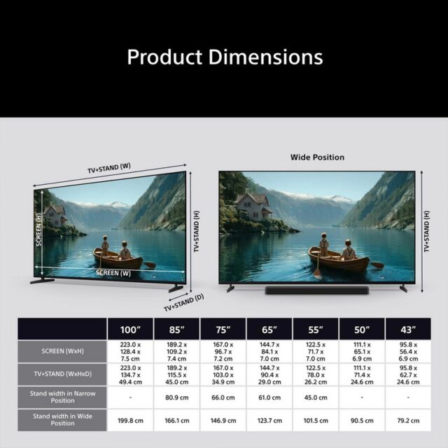 Sony K65XR38M2PB.UKA 65inch 4K LED Smart TV (2026)