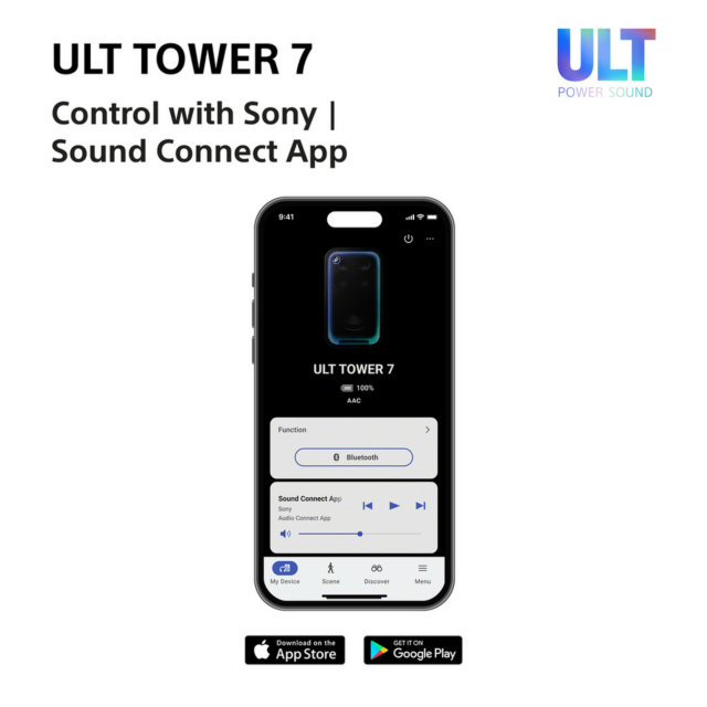 Sony SRSULT700.CEL Wireless ULT Tower Party Speaker Black