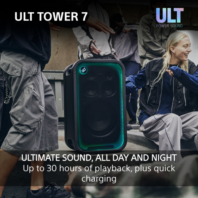 Sony SRSULT700.CEL Wireless ULT Tower Party Speaker Black
