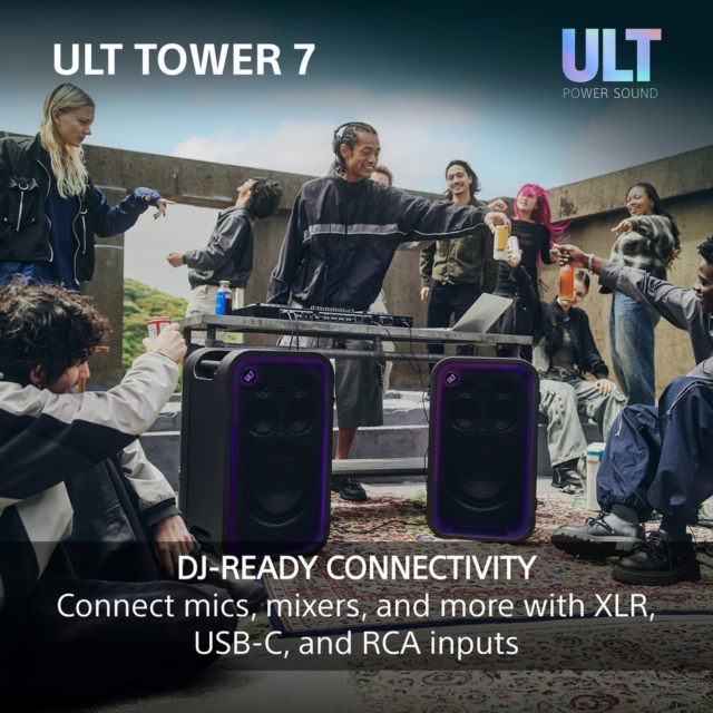 Sony SRSULT700.CEL Wireless ULT Tower Party Speaker Black