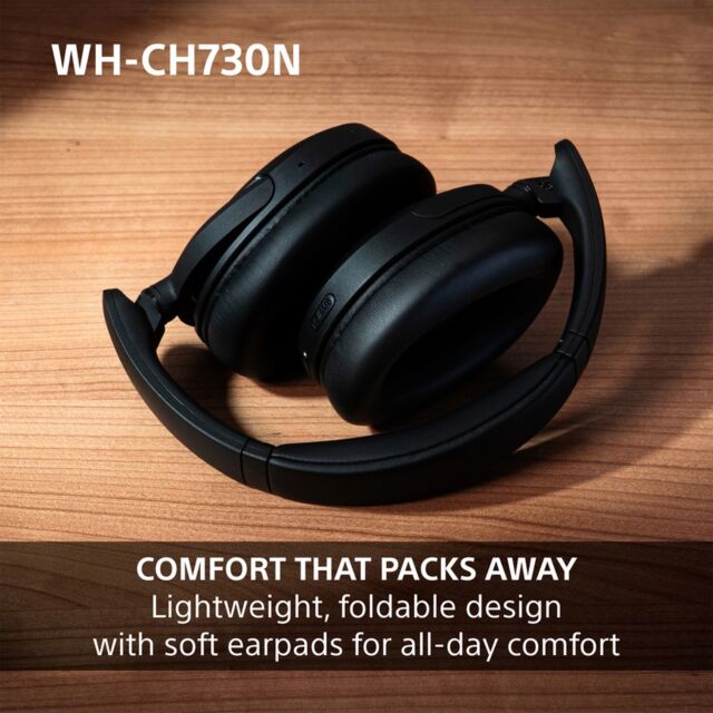 Sony WHCH730NB.CE7 Wireless Noise Cancelling Over ear headphones - Black