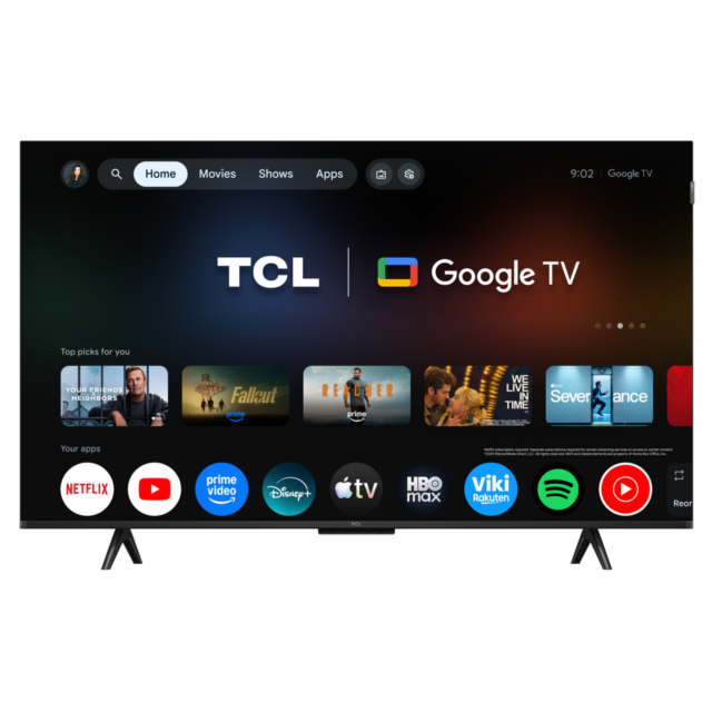 TCL 43P7L-UK 43inch 4K HDR QLED Google TV Black