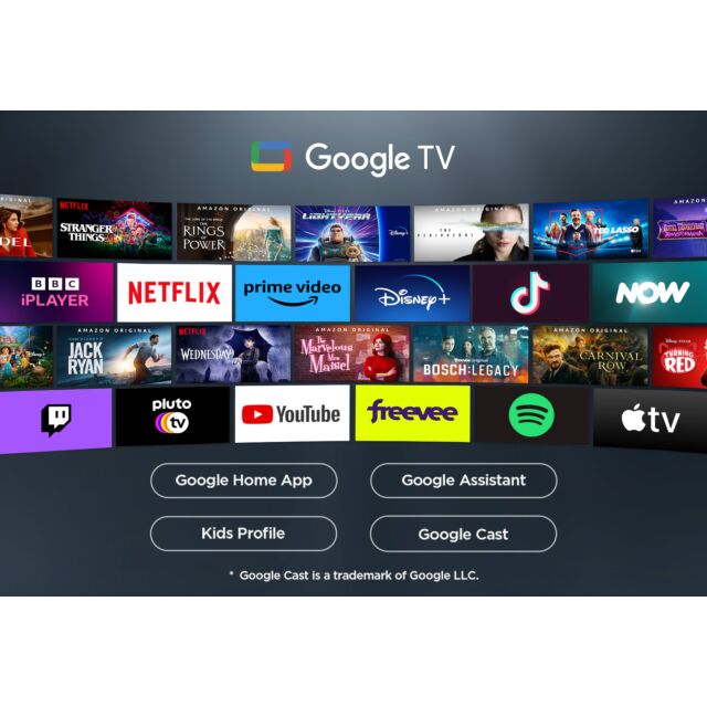 TCL 43V6C-UK 43inch 4K Direct LED HDR Google TV