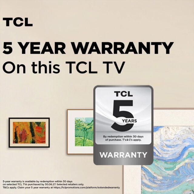 TCL 55A400 PRO-UK 55inch 4K Ultra HD QD-MINI LED AI Art TV - Black